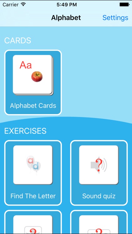 English Alphabet Cards