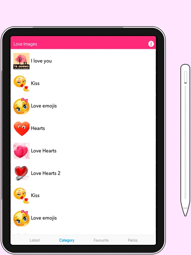 Captura de Pantalla 4 Wasticker amor para whatsapp iphone