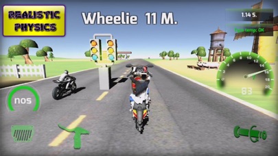 Motorbike Drag racing 3D screenshot 4