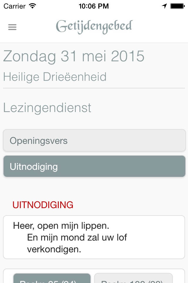 Getijdengebed screenshot 3