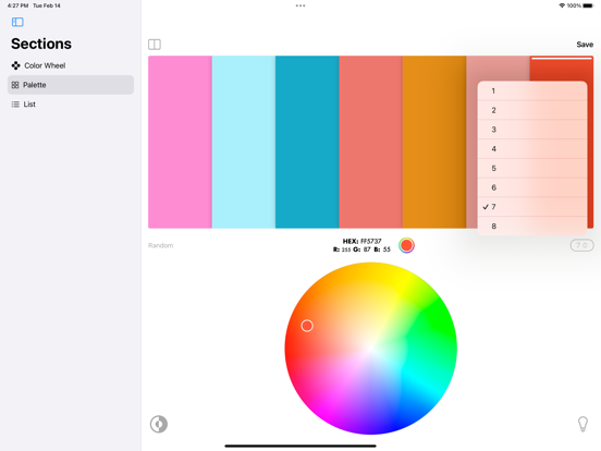 Color Wheel - Color schemes screenshot 3