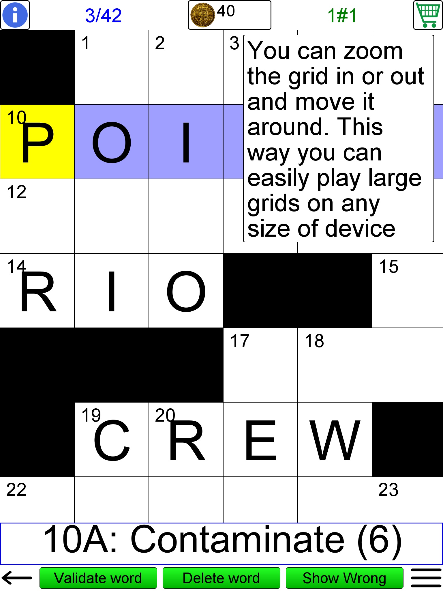 Crossword screenshot 2