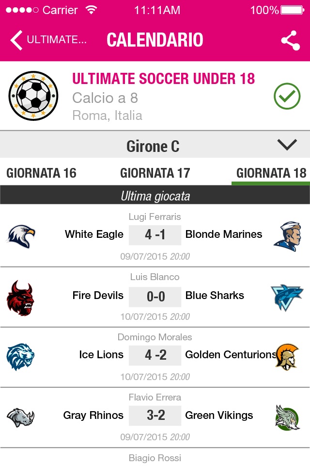 Gazzetta Football League screenshot 3