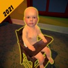 Scary Baby Kid in 3D Yellow