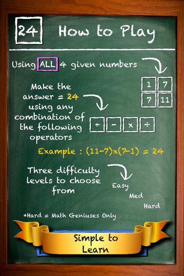 Fun Math - 24 Game Maths Cards screenshot 3