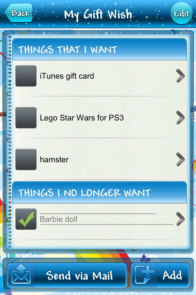 KIDS LISTS screenshot 3