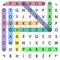 Search for hidden words in the letter grid