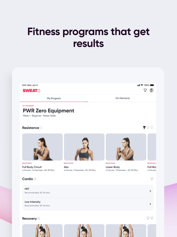 Sweat: Fitness App For Women screenshot 2