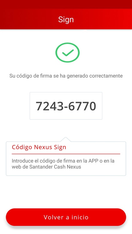 Santander Cash Nexus Sign