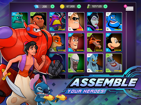 Disney Heroes: Battle Mode iPad app afbeelding 3