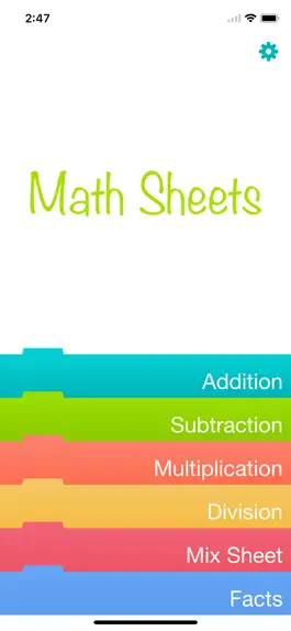 Game screenshot Math Practice Sheets mod apk