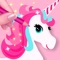 Paint your unicorn as you wish in this 3D coloring game