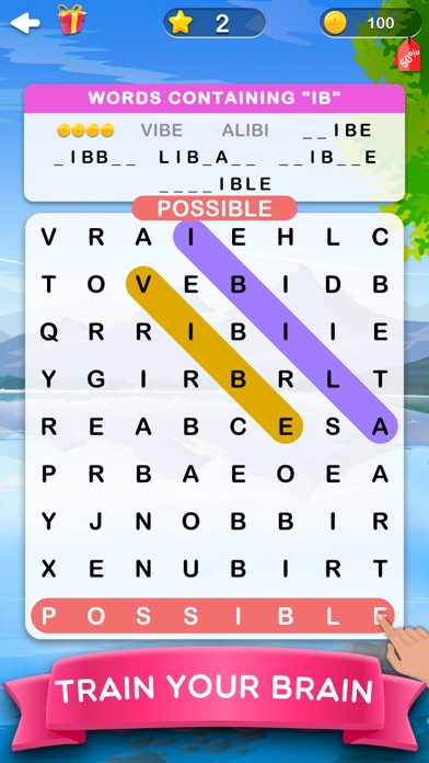 Word Search 2 - Hidden Words screenshot 2