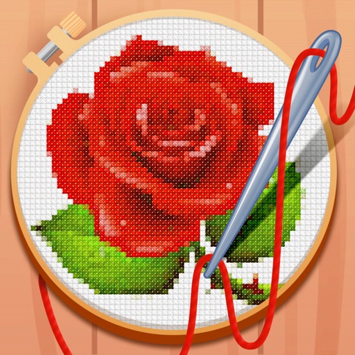 Cross-Stitch: Coloring Book Icon