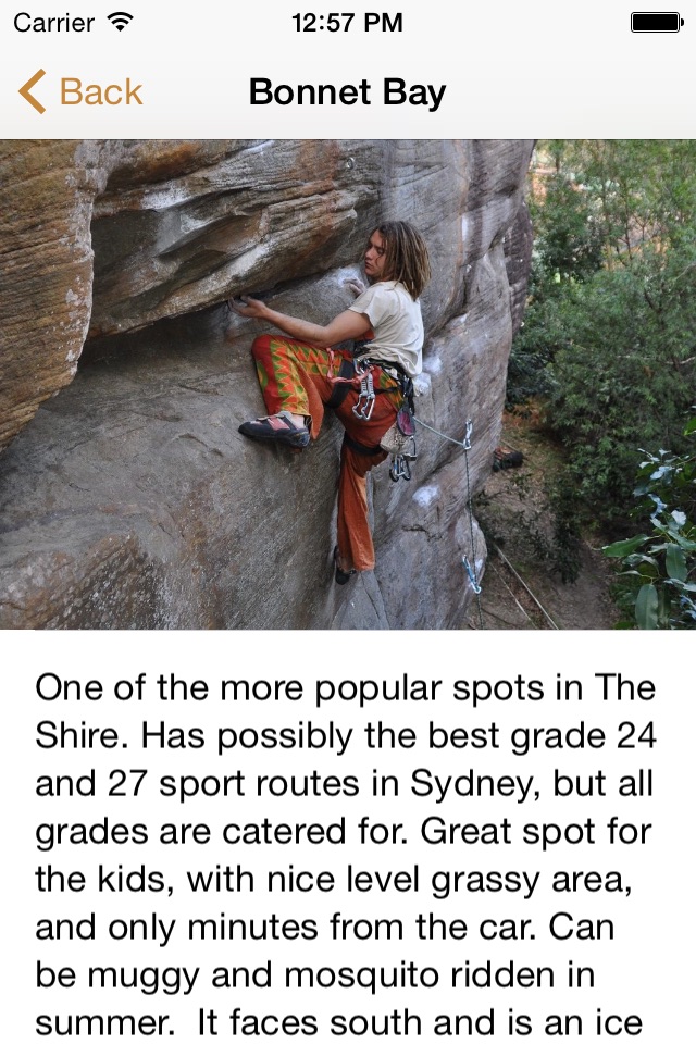 Sydney Climbing Guide screenshot 2