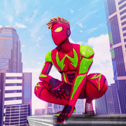 Flying Rope Superhero Fighter