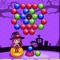 A simple and interesting Halloween theme bubble shooting puzzle game