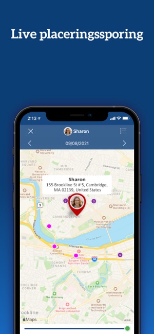 demonstration Mary strukturelt Telefon Tracker med GPS i App Store
