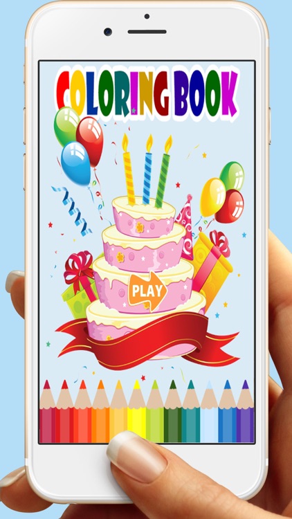 Birthday Cakes Coloring Book Games For Kids