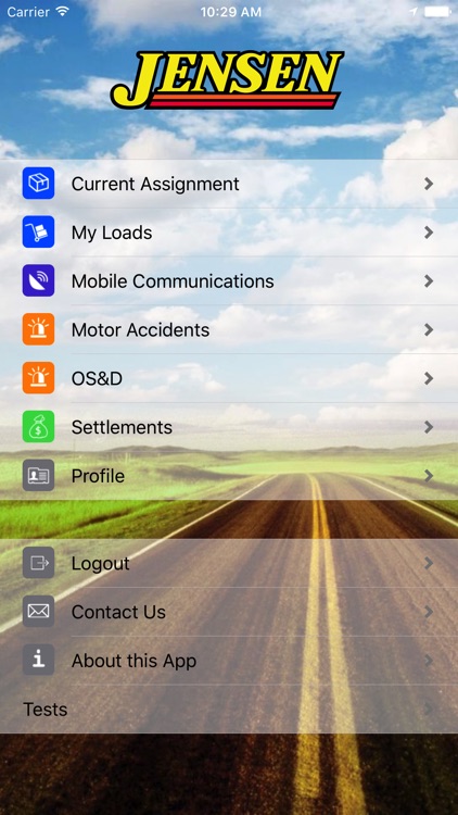 Jensen Transport Mobile Driver App