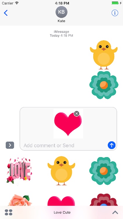 Sticker Love Cute HD