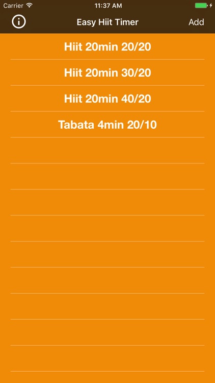 Easy Hiit Timer