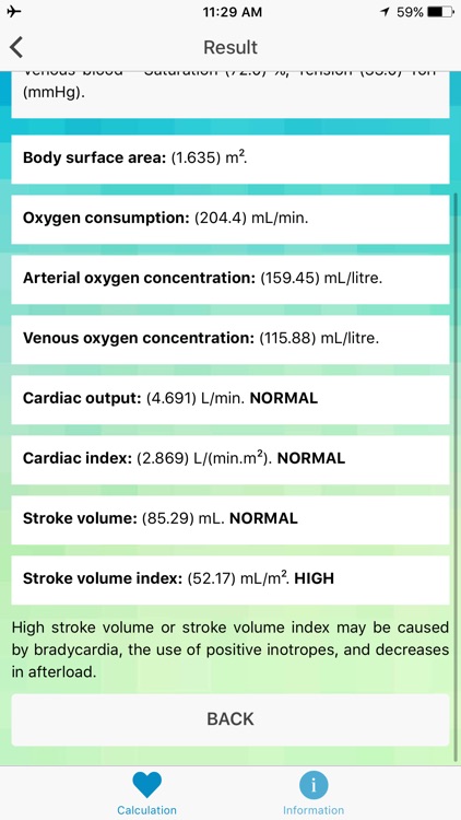 CO & SV Calculator - Cardiac Output, Stroke Volume screenshot-3