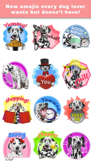 Dalmation Love - Stickers & Keyboard For