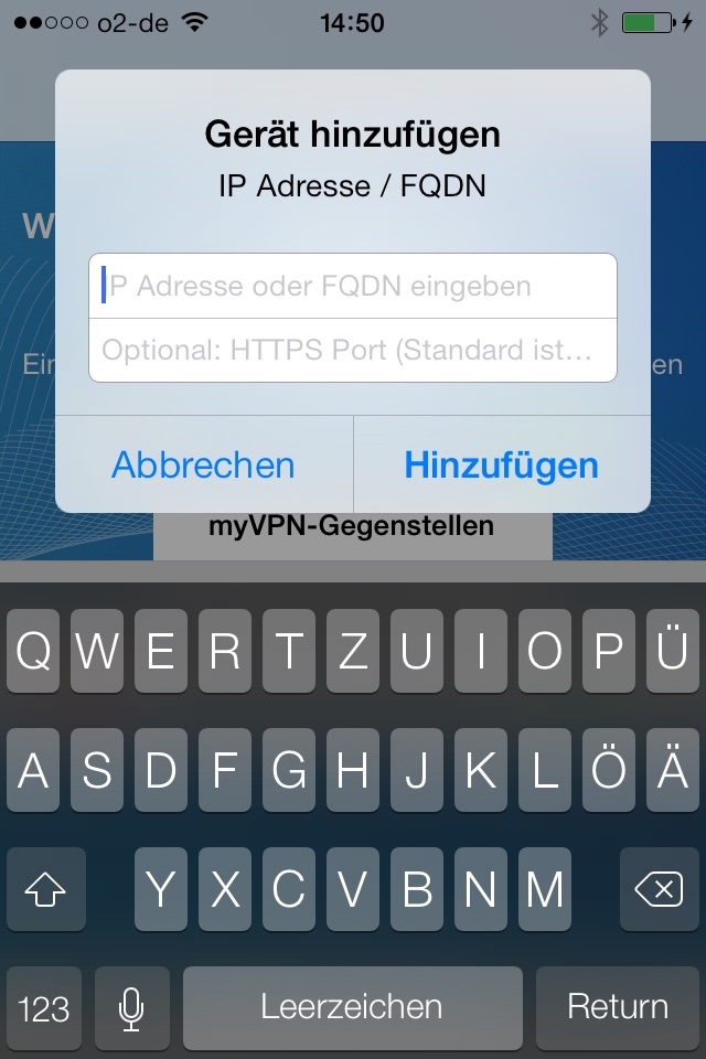 LANCOM myVPN screenshot 2