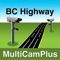 Highway road condition cameras for drivers in British Columbia, Canada