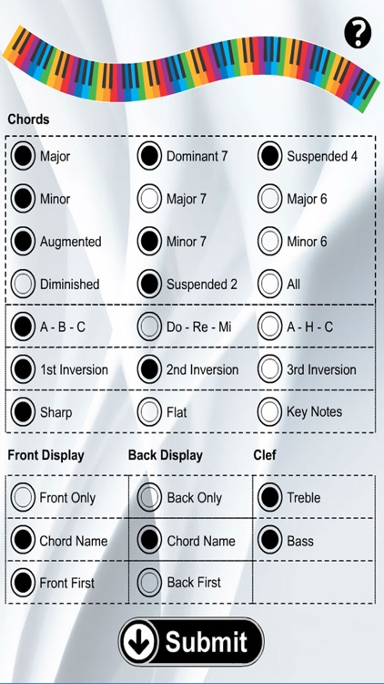 Piano Chords Flash Cards