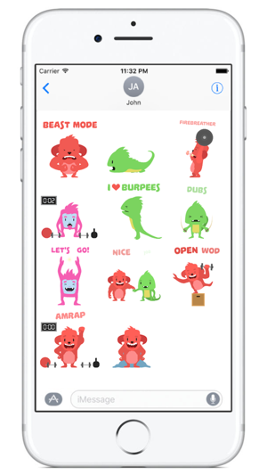 Wodimal - Animated Fitness Stickers(圖4)-速報App