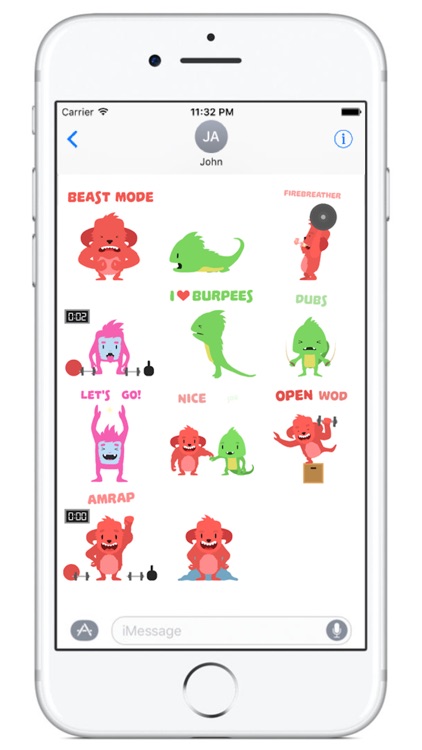 Wodimal - Animated Fitness Stickers screenshot-3