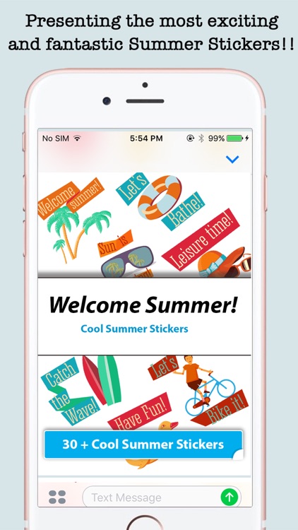 Animated Summer Wishes & Stickers For iMessage