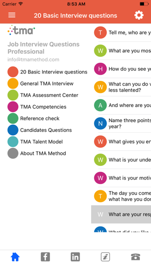 TMA Job Interview App