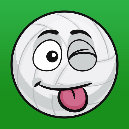 VolleyMoji - volleyball emoji sticker for iMessage iOS App