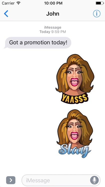 Vicky Boofont Drag Diva Stickers