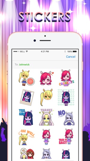 Pony Girls Emoticons Stickers for iMessage(圖1)-速報App