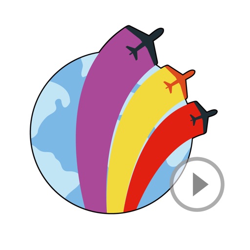 Animated Airplane Stickers