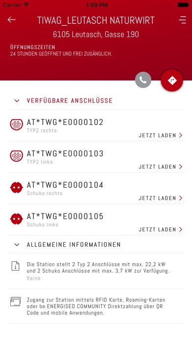 TIWAG E-Mobility App screenshot 4