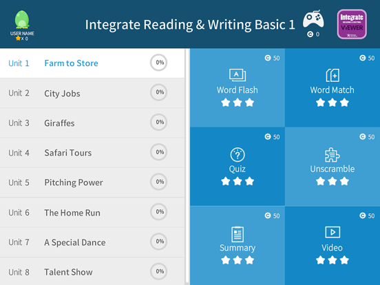 Integrate Reading & Writing Basic 1 screenshot 3