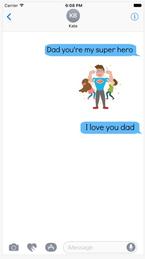 Superhero Dad Illustration Stickers(圖2)-速報App