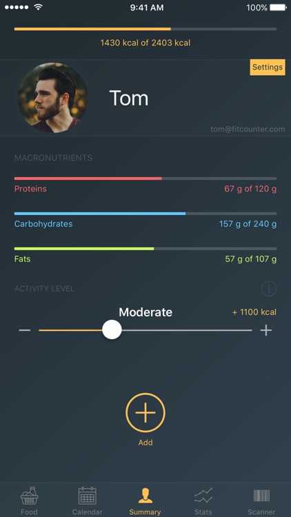 FitCounter: Calorie Counter & Weight Tracker