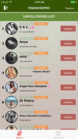 FindWhoPro - Follower & Unfollower Analytics(圖3)-速報App