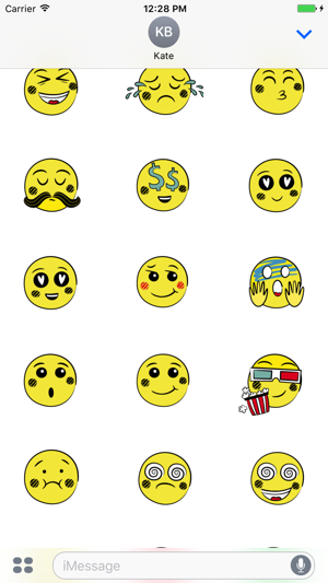 Cute Smiles Pack for iMessage(圖2)-速報App