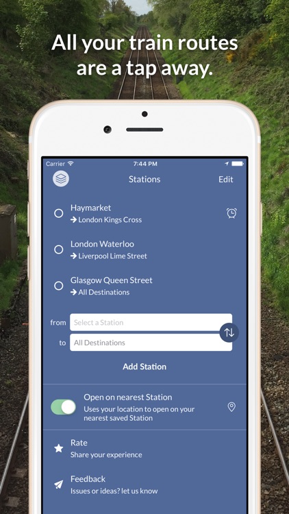 Stations - National Rail Live UK Train Times screenshot-4