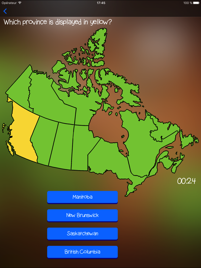 TopoTrainer Canada - Geography for everyone!(圖1)-速報App