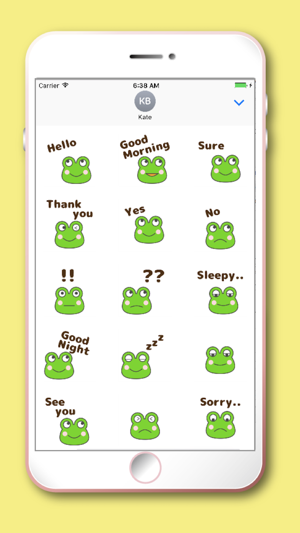 Frog Moji Kawaii emoji(圖2)-速報App