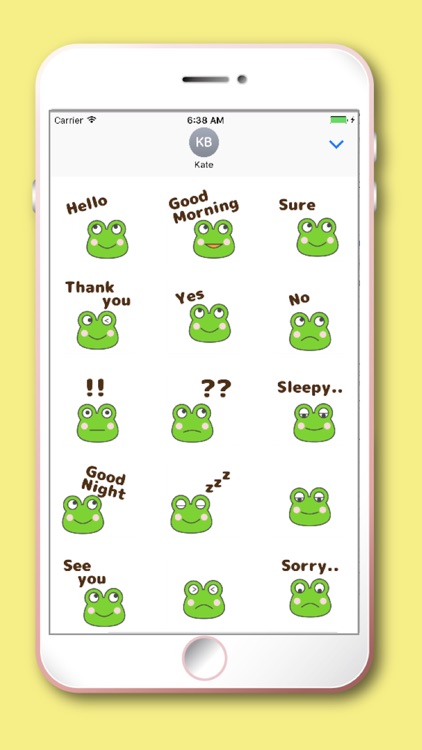 Frog Moji Kawaii emoji