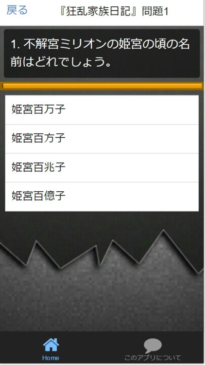 クイズ for『狂乱家族日記』非公認検定 全40問
